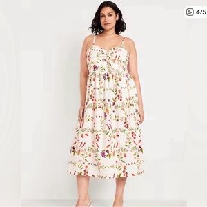 Old Navy Fit and Flare Dress Fruits and Veggies
